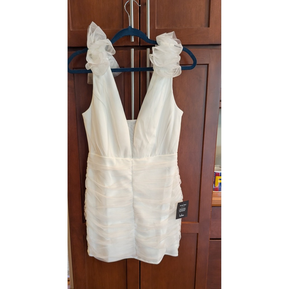Lulu's Peak Poise White Bodycon Dress Size M Out of Stock